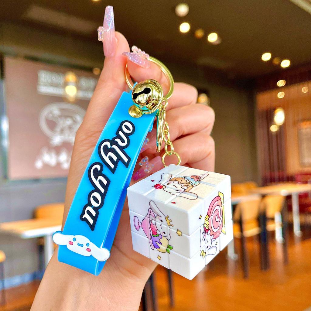 Bedårande Gris & Panda Stapelleksak Hängsmycke Nyckelring - Sött Par Bilväska Tillbehör, Perfekt Liten Gåva