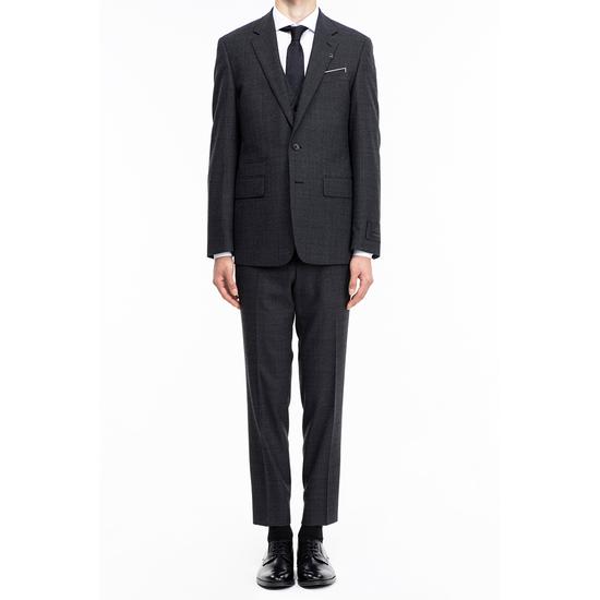 Giosongzio Signature Single Notched Suit Charcoal Check ZE6SU646CH ZE6SP646CH