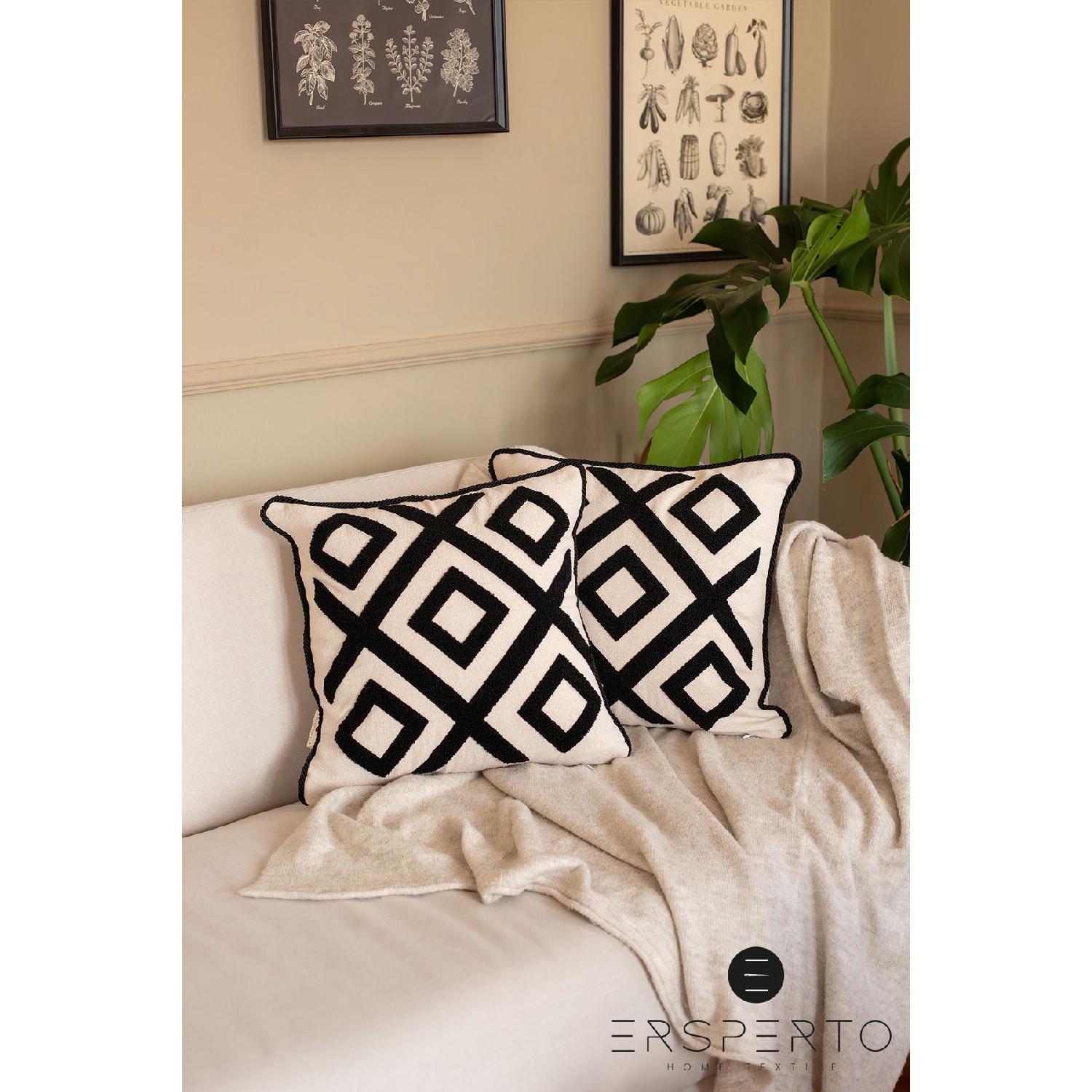 

Decorative Single Linen Throw Pillow Cover Pillow Case 43x43cm 1 Piece 43 x 43 чёрный