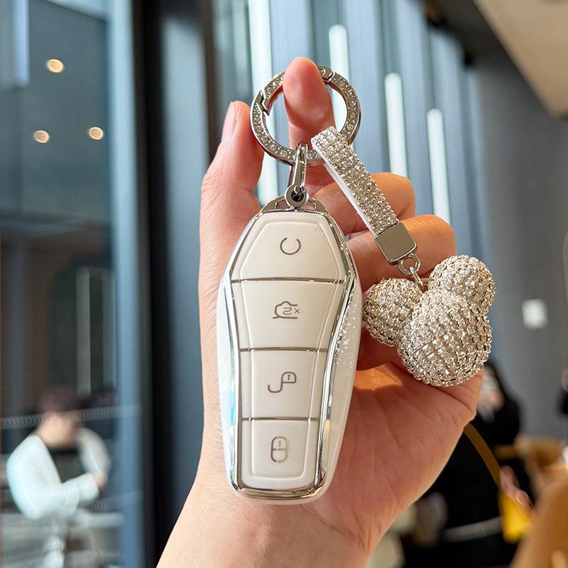 TPU Car Key Case Remote Cover Shell Holder Styling Fob For BYD New ATTO3 Atto 2 Atto1 Song Pro Dmi Dolphin Mini Seal U Sealion 5