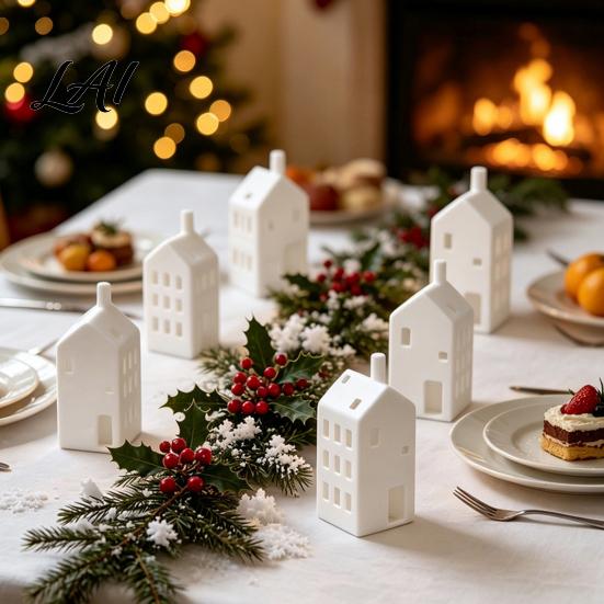 Warm Atmosphere Lighting Light Up Christmas Decoration with LED Flameless Candle Battery Operated Decorative Table Safe Candle Lamp