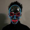 Neueste Halloween LED Masken Party Tanzen LED Blinkendes Neonlicht Leuchtende EL Draht Leuchtende Geister Schädel Maske