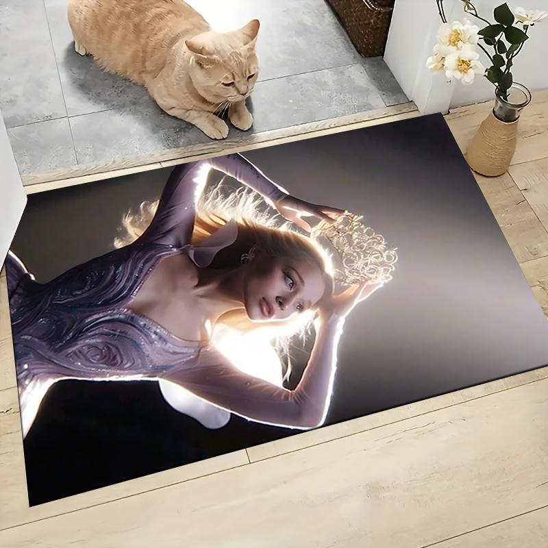 Dance Swan Lake Carpet Rug Soft Washable Antislip Home Living Room Sofa Mats Personalized Christmas Rug