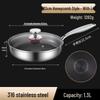 Honeycomb 316 Stainless Steel Non-stick Frying Pan