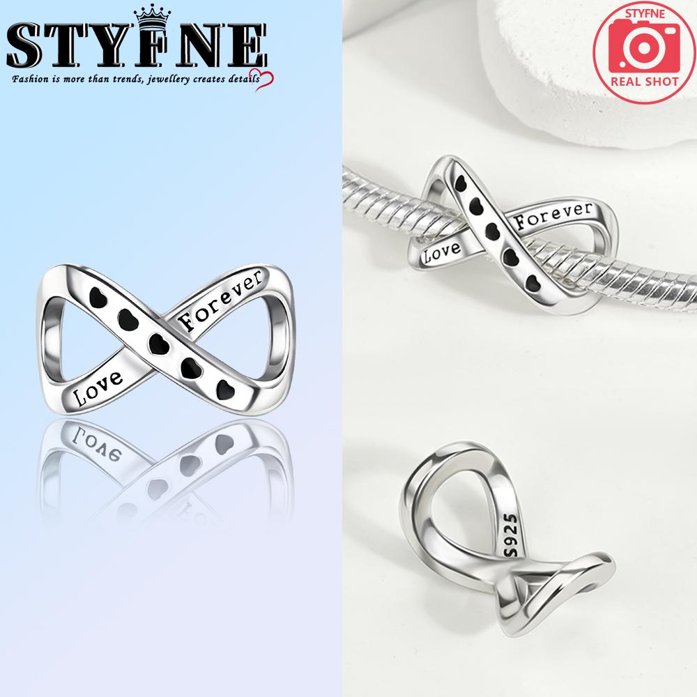 Copper Infinity Love Dangle Charms Like Snake Entangle Beads Fit Original Bracelet Diy Fine Jewelry Gifts For Women