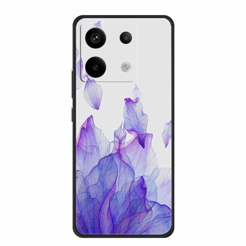 For Redmi Note 13 pro Case Pink Phone Case Fashion Silicone TPU Soft Back Cover Redmi Note 13 Pro Flower Capa 6.67" Cats Coque