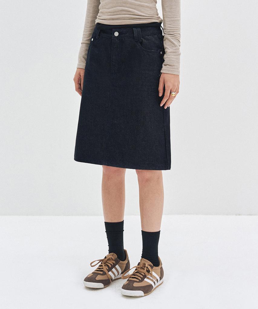 Deketeuumeon Signature Midi Skirt Dcsk002Cpindigo