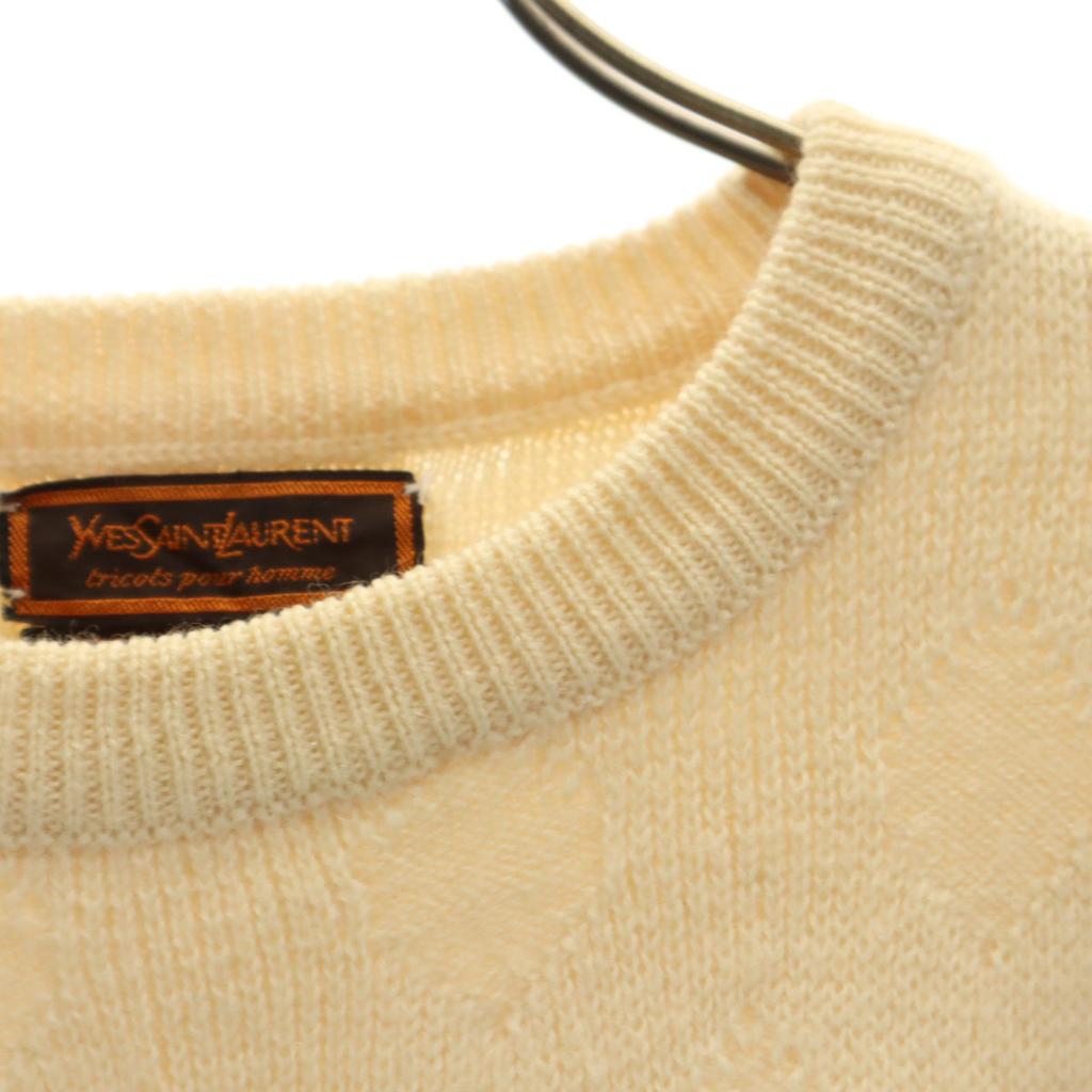 Yves Saint Laurent 80s Vintage Overall Handle Long Sleeve Sweater M Knit Women Used