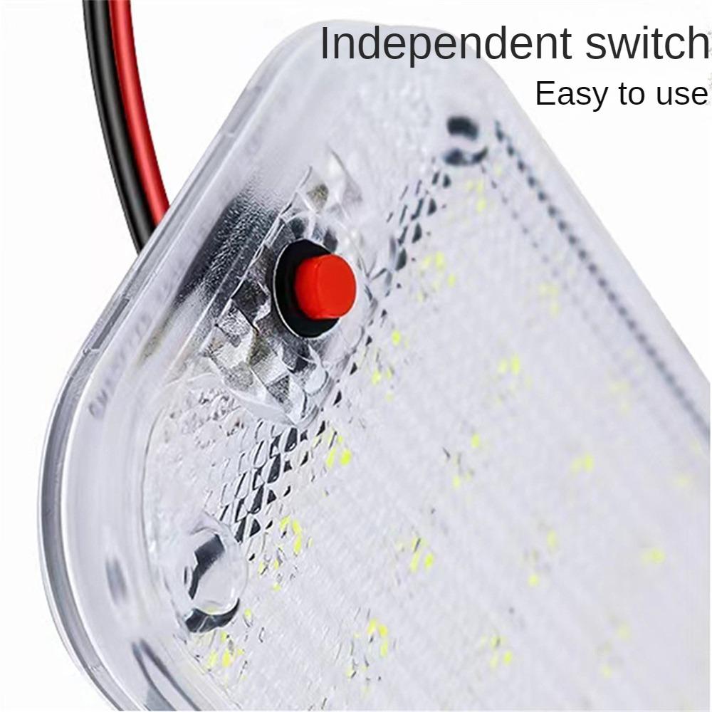 48 LED Panel Light Car Interior Reading Lamp High Brightness Cabin Lights for Truck RV Boats Lights 12V-85V