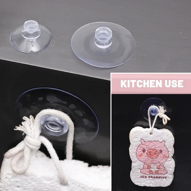 100/5x Mushroom Head Suckers Hanging Hooks for Window Wall Strong Vacuum Suction Cups Towel Hanger Glass Table Tops Home Decor