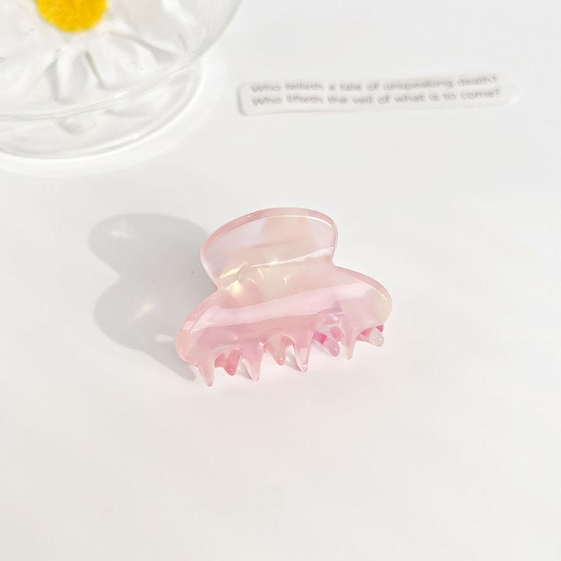 Sweet And Delicate 3CM Mini Arc Small Hair Clip Simple Colorful Acetic Acid Shark Clip Hair Accessories For Woman Girls