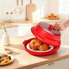 Multifunktionale Mikrowellen-Heizabdeckung Faltbares Design mit Basis Wärmespeicherung Lebensmittelabdeckung Küchen-Heizzubehör für Zuhause