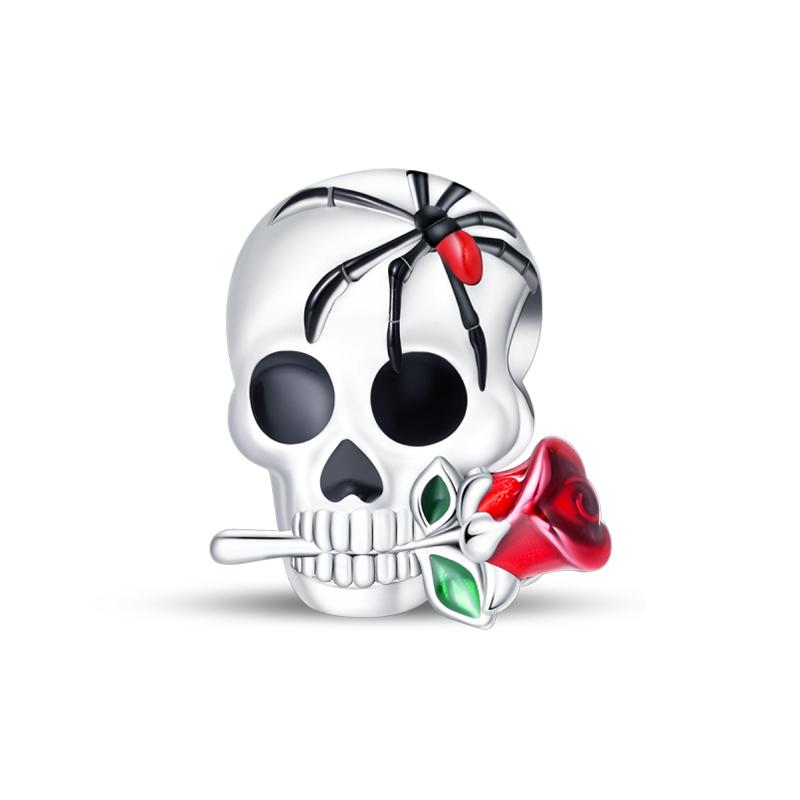 Original Copper Color Fashion Halloween Series Luminous Skull Elf Pumpkin Charms Beads Fit Qikaola Bracelets Diy Jewelry