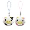 Pair Mascot Plush Toys with Straps and Magnets, Perfect for Couples, Friendship Charms (Cow)