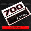 3D Color Block 800 900 700 Nameplate Badge Emblem Car Trunk Sticker for Mercedes Benz Brabus AMG W463 W464 G500 G63 Accessories