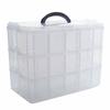 G-MODELL Beyblade Storage Clear Plastic Case (Holds 30 Beyblades)