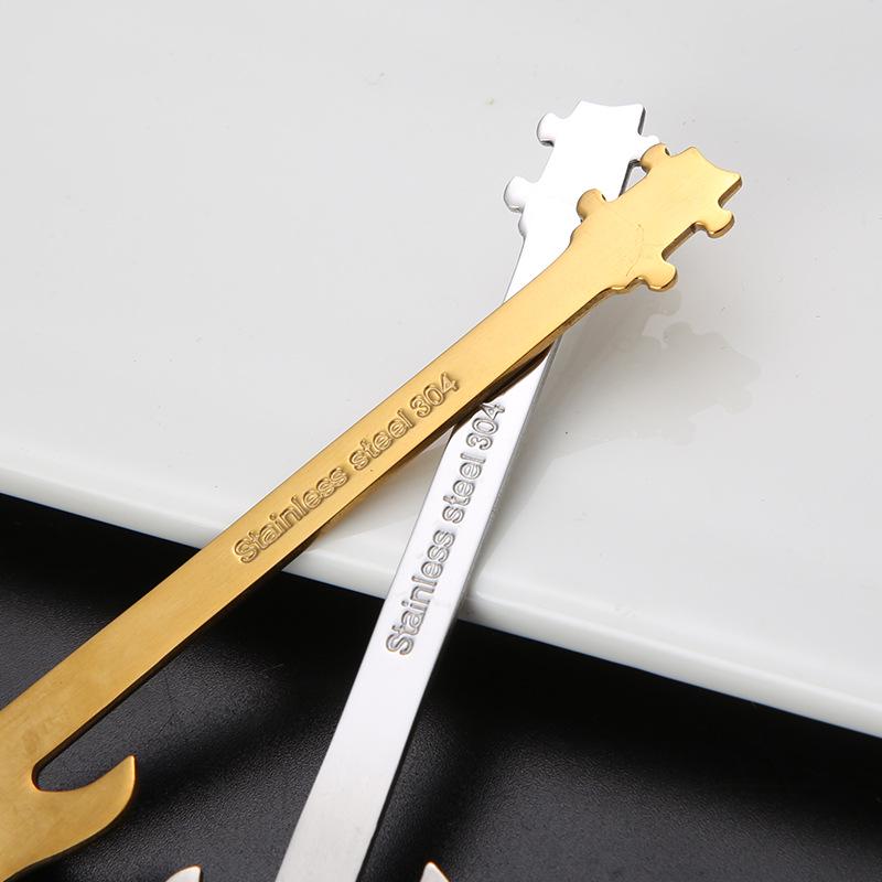 304 Stainless Steel Guitar Bass Tea/Coffee Stirring Spoon