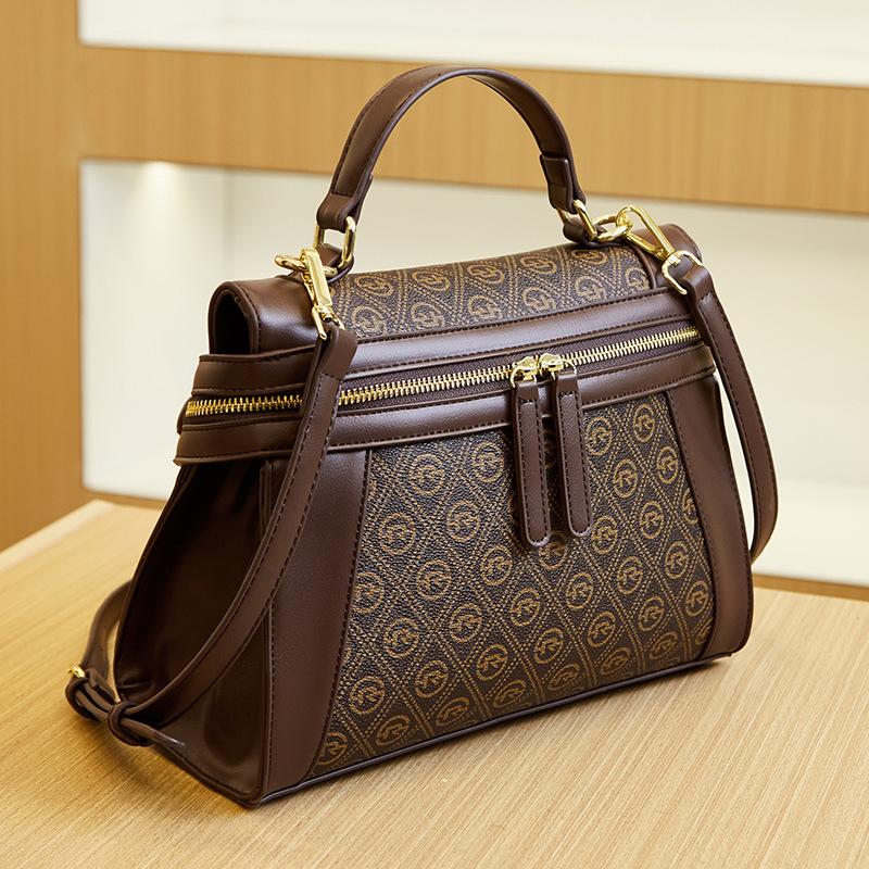 Neue Beliebte Damen Tasche Umhängetasche Retro Buchstaben Bedruckte Handtasche Tasche Täglicher Ein-Schulter Tragetasche