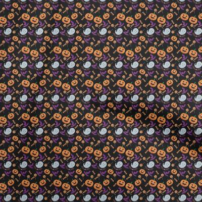 Georgette Viscose Black Fabric Halloween Sewing Craft Projects Fabric Prints By Yard 42 Inch