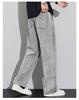 Men's Summer 2026 Snowflake Tencel Jeans - Thin, Loose, Straight-Leg, Trendy American Style, Washed Casual Long Pants