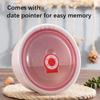 3pcs Wheat Straw Fresh-keeping Bowl Three-piece Set with Lid for Home Microwaveable Plastic Round Lunch Box