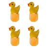 4PCS Cute Duck Tire Valve Caps Universal Valve Stem Caps Covers Decorative Tire Air Valve Caps for Car Motorcycle Bicycle