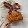 High-end Texture Classic Solid Color Shoulder Bag for Women Ins Niche Cross-body Bag Fashionable Small Square Bag