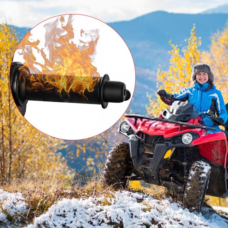 Electric Heated Handle Grip 12V Intelligent Heated Grips For Motorcycle With Three Gear Control Winter Supplies