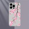 Pink Cherry Blossoms Phone Case For IPhone 17 16 15 Pro 14 13 12 11 Pro Max 15 Plus 16e 17air Silicone Soft Clear Cases Shell
