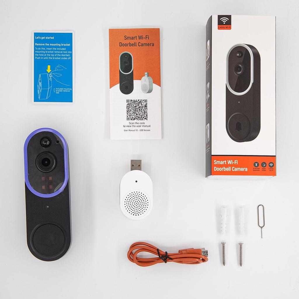 Smart Wireless Video Doorbell with Remote Intercom for Home Security
