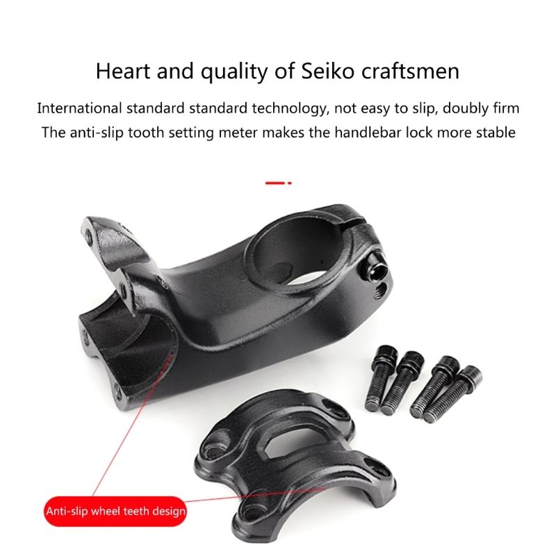 Adjustable Mountain Bike Stem 31.8mm Bike Stem Risers Handlebar Aluminum Alloy Mountain Bike Handlebar Risers Extender