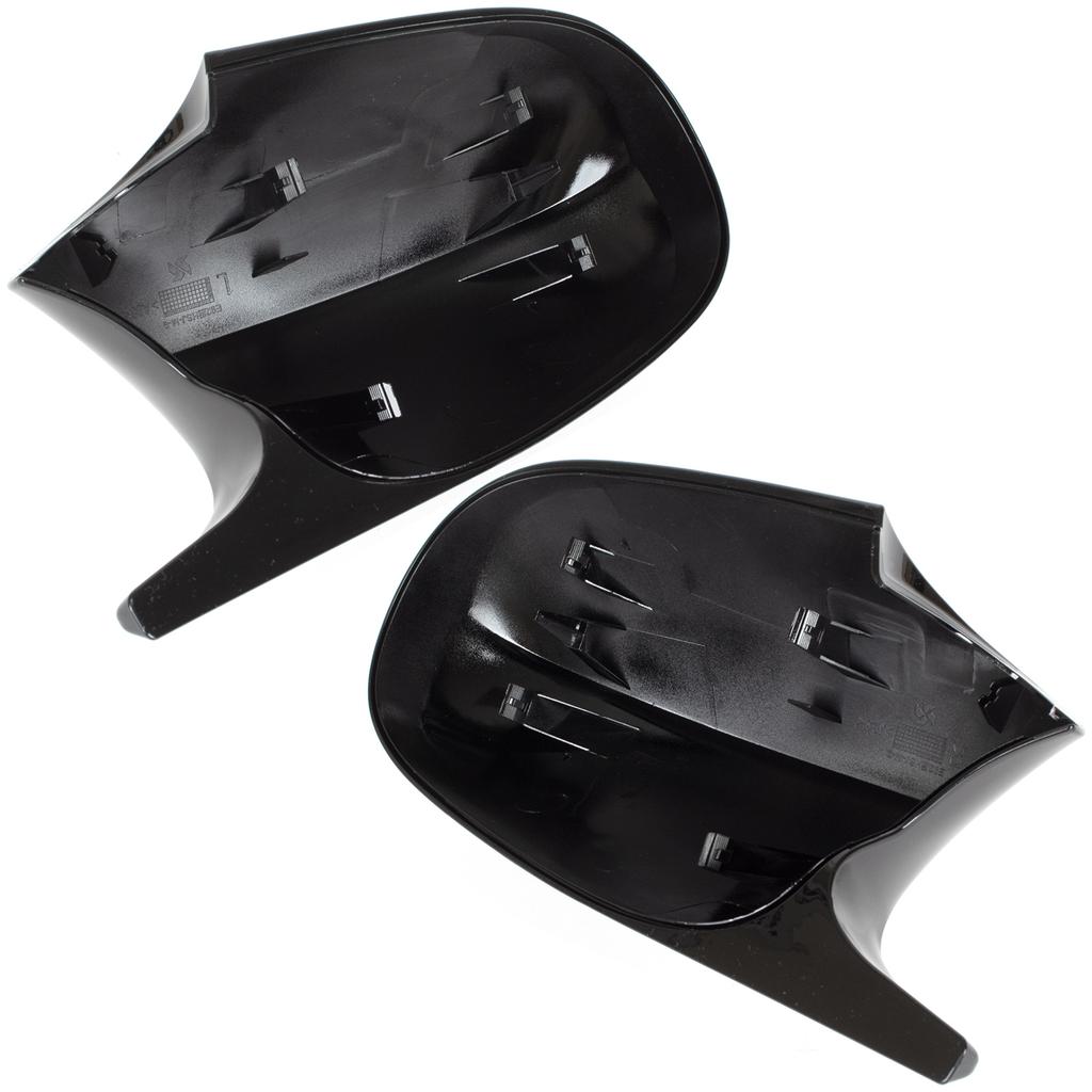 BMW 1 E81 E82 E87 E88 10-15 mirror cover BLACK GLOSSY left + right 2 pcs. SET