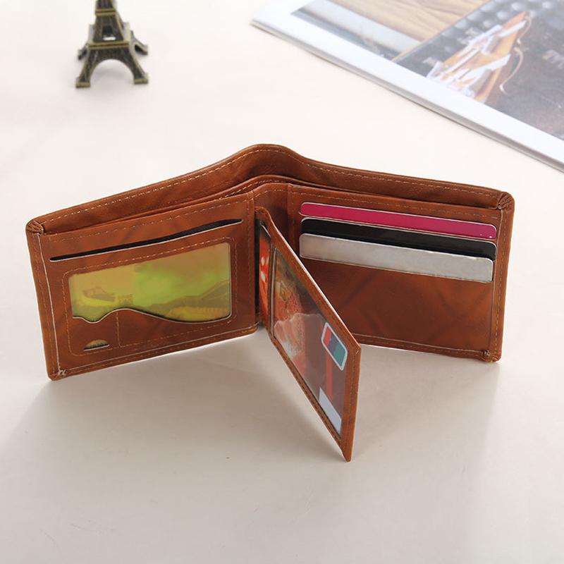 1Pc PU Fashion Bifold Card Purse Photo Holder Handbag US 100 Dollar Wallet Men's