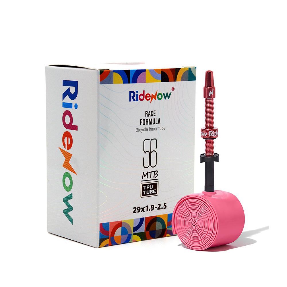 RideNow Tpu Inner Tube Metal Nozzle Gravel 45g MTB 29inch 56g Removable Valve Cores External Thread Tube with 1pc Tire lever