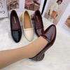 Soft Leather Shallow Mouth Soft Sole Single Shoes Women's 2025 Summer New Pointed Small Leather Shoes Thick Heel Versatile One Pedal Loafers