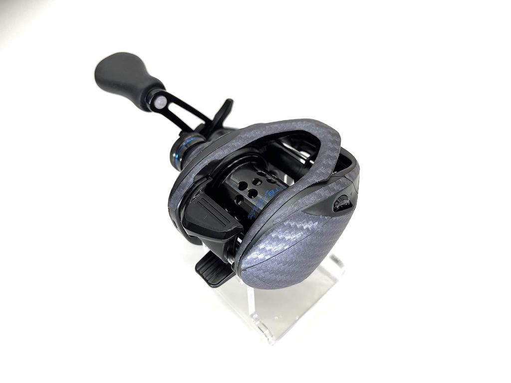 ADESIVO PERSONALIZADO para YOROI 25SLXBFS e 21SLXBFS Carretéis Baitcasting Proteção contra Arranhões SEAT.JP, (Prateado, Para Canhotos)