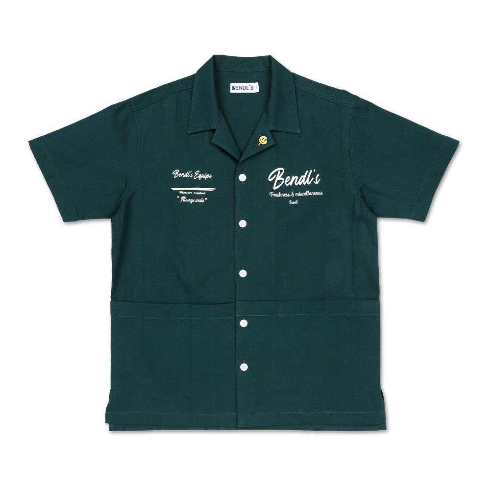 Bendles Crew Shirt - Green Green/S