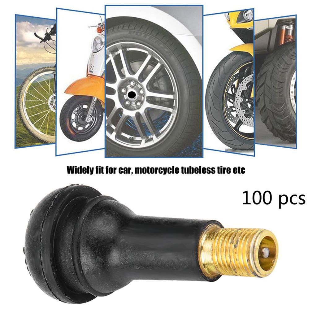 Tr412, Tubeless Tire Valve Stem, Tire Valves Heat Resistant - Qiilu Tubeless Tire Valve