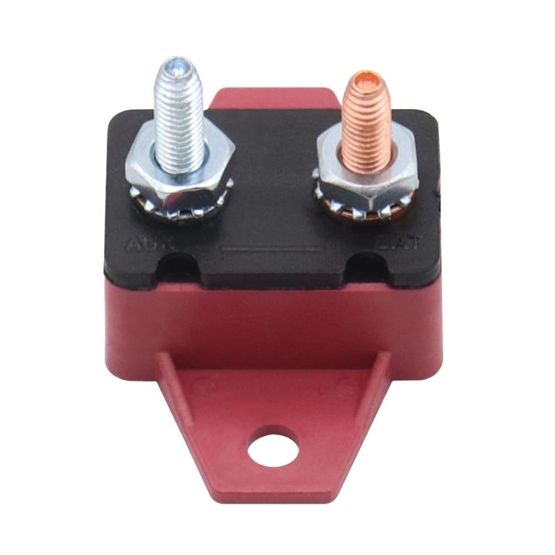 10A Circuit Breakers Auto Reset Function with Waterproof Cover Studs Bolt for Automotive, Marine, Trailers