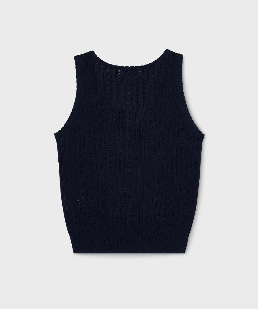 WHO.A.U Skashi Henley Neck Vest / Whkvg2443F
