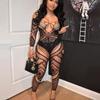 Xxl Sexy Lingerie Women Open Crotch Plus Size Fishnet Mesh Hot Underwear Hollow Out Bodysuit Catsuit Sex Clothes Bodystockings
