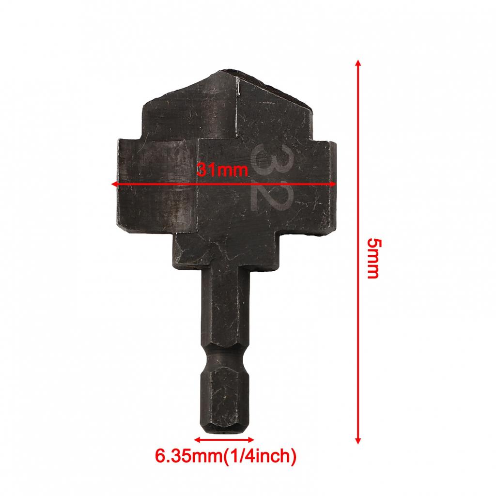 Hexagon Shank Water Pipe Tool PPR Lifting Stepped Drill Bit Easy To Disassemble