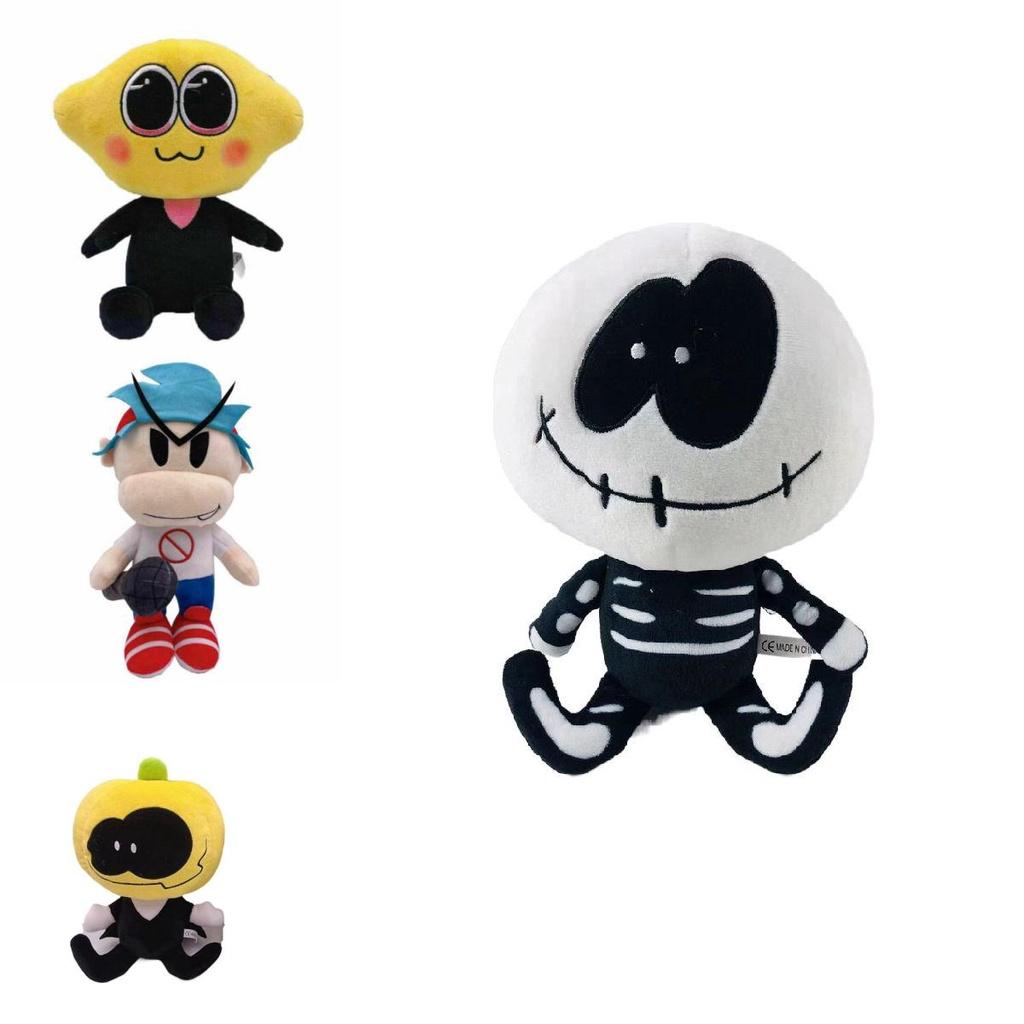 Friday Night Funkin Plush Toy Adorably Soft Fnf Whitty And Boyfriend Lemon Demon Doll For Kids