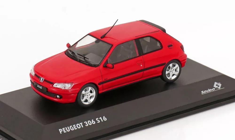 

Solido Peugeot 306 GTI S16 2002 Red SOLIDO Mini Car S4311403 1/43 [Елемент] червоний