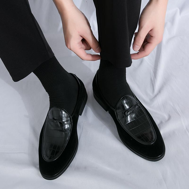 Fashion Brand Soft Soled Comfortable Loafers For Versatile Men'S Work Shoes Commuting Non Slip Office Men'S Leather Casual Shoes