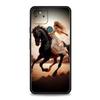 Phone Case Cover for Google Pixel 10 9 8 7 6 7A 6A Pro Shockproof Soft TPU 10 9 Pro XL Shell Animal Galloping Horse Girl Drawing
