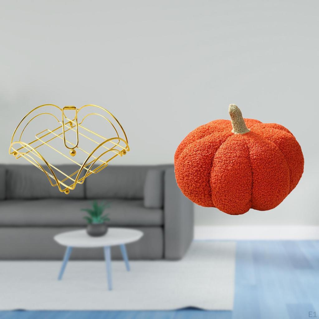 Weighted Arm Napkin Dispenser And Pumpkin Pillow Decorative Storage for Table Bed Sofa Hotel Bar