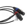Eonvic Audio Input Cable for Dual Channel Microphone Audio to Arri Alexa Mini Camera 00B 5-Pin Male Right Angle to Neutrik 2x3-Pin XLR Female