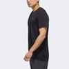 Adidas T Shirts Men's Black Crew Neck Moderate Straight Fit DW4195