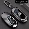 PZQ2   Alloy Style Car Key Case Cover Shell For Mercedes Benz A C E S G Class GLC CLE CLA GLB GLS W177 W205 W213 W222 X167 AMG Keychain